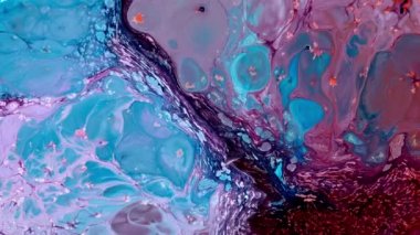 Soyut Renkli Mürekkep Yayma Sanatı 