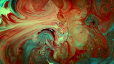 Soyut Renkli Mürekkep Yayma Sanatı 