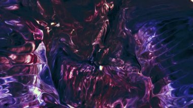  Soyut Renkli Mürekkep Yayma Sanatı 