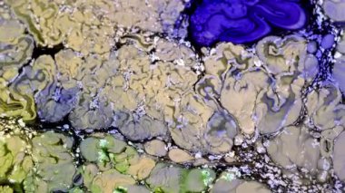  Soyut Renkli Mürekkep Yayma Sanatı 