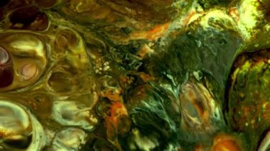  Soyut Renkli Mürekkep Yayma Sanatı 