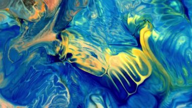  Soyut Renkli Mürekkep Yayma Sanatı 