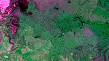  Soyut Renkli Mürekkep Yayma Sanatı 