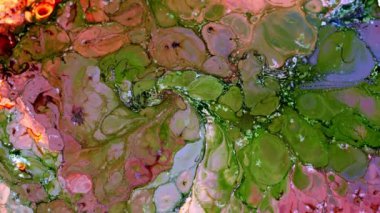  Soyut Renkli Mürekkep Yayma Sanatı 