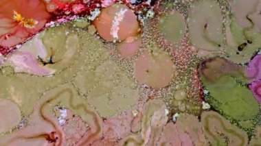  Soyut Renkli Mürekkep Yayma Sanatı 