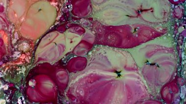  Soyut Renkli Mürekkep Yayma Sanatı 