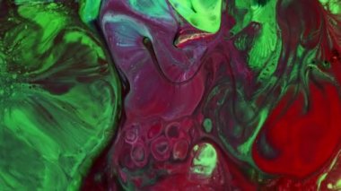  Soyut Renkli Mürekkep Yayma Sanatı 