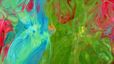  Soyut Renkli Mürekkep Yayma Sanatı 