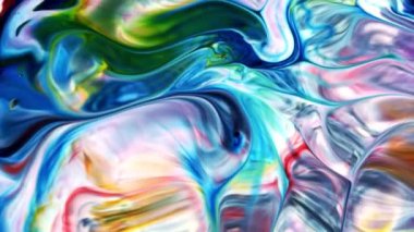  Soyut Renkli Mürekkep Yayma Sanatı 