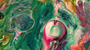  Soyut Renkli Mürekkep Yayma Sanatı 