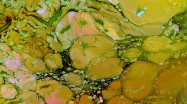 Soyut Renkli Mürekkep Yayma Sanatı