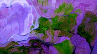 Soyut Renkli Mürekkep Yayma Sanatı