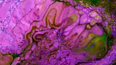 Soyut Renkli Mürekkep Yayma Sanatı