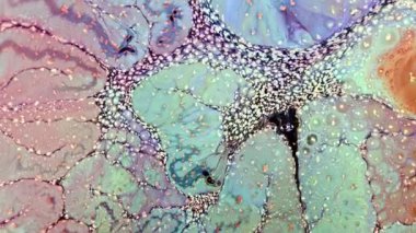 Soyut Renkli Mürekkep Yayma Sanatı