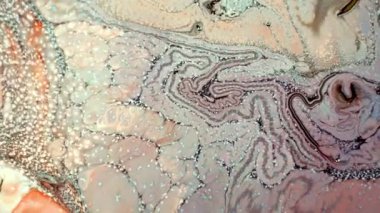 Soyut Renkli Mürekkep Yayma Sanatı