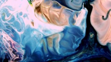 Soyut Renkli Mürekkep Yayma Sanatı