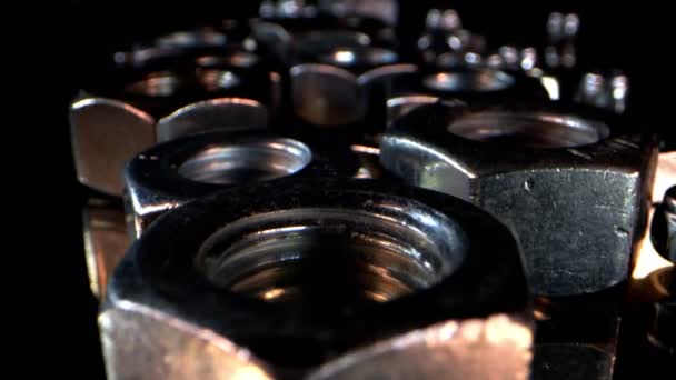 Repair Equipment Stainless Steel Nuts — Stock Video