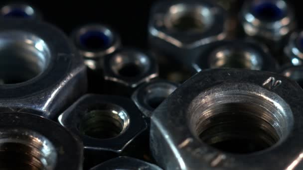 Repair Equipment Stainless Steel Nuts — Stock Video