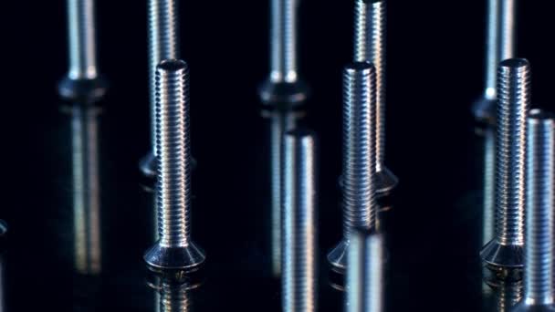 Stainless Steel Screw Nail Bolts — Stock Video