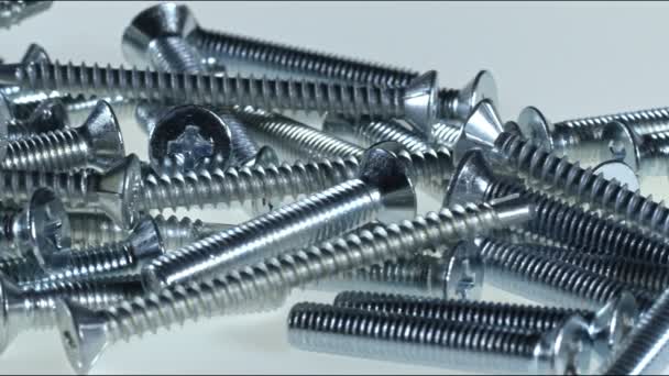 Stainless Steel Screw Nail Bolts — Stock Video