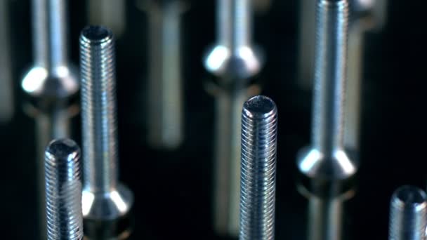 Stainless Steel Screw Nail Bolts — Stock Video