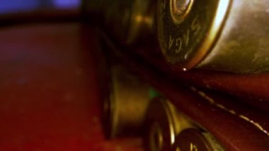 Büyük Vintage Mermiler Macro Görünümü 