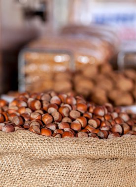 Sağlıklı ve Enerji Depolama Gıda Fındığı Yakın plan