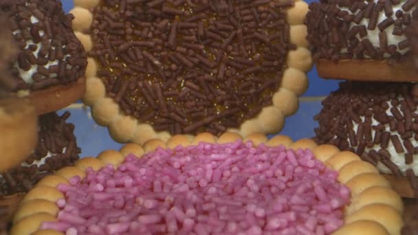 Galletas Mermelada Con Chispas Chocolate — Vídeos de Stock