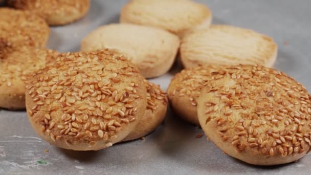 Galletas Deliciosas Dulces — Vídeos de Stock