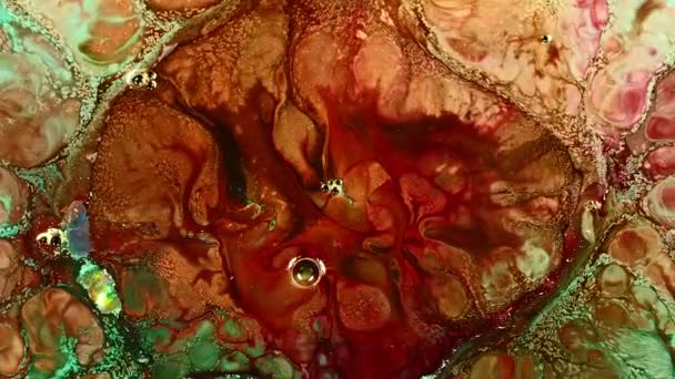 Résumé Diffusion Peinture Eau Exploser Art Est Fabriqué Avec Peinture — Video