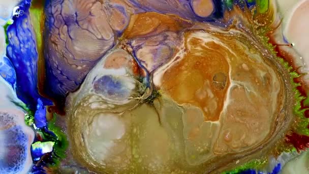 Résumé Diffusion Peinture Eau Exploser Art Est Fabriqué Avec Peinture — Video