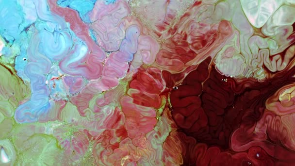 Résumé Diffusion Peinture Eau Exploser Art Est Fabriqué Avec Peinture — Video