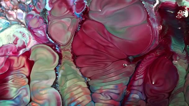 Résumé Diffusion Peinture Eau Exploser Art Est Fabriqué Avec Peinture — Video