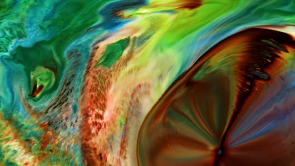 Анотація Дифузія Водної Фарби Вибухове Мистецтво Виготовляється Органічної Акварельної Фарби — стокове відео