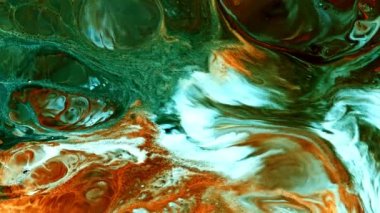 Soyut Su Boyası Difüzyon Patlama Sanatı. Organik suluboya boya, süt ve sabundan yapılmış. Süt ve sabun arasında kimyasal bir reaksiyon. Sanatsal mürekkep karışımı ve renkli sürrealist şekiller..