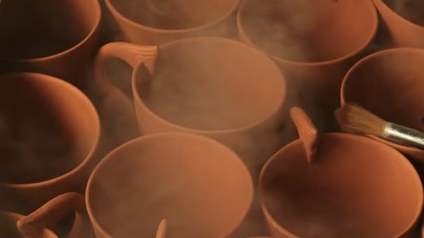 Clay Pots Pracowni Ceramicznej — Wideo stockowe