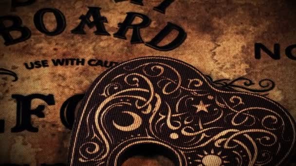 Čarodějnictví Duchovní Hra Ouija Board — Stock video