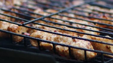 Izgara Ateşinde Lezzetli Tavuk eti