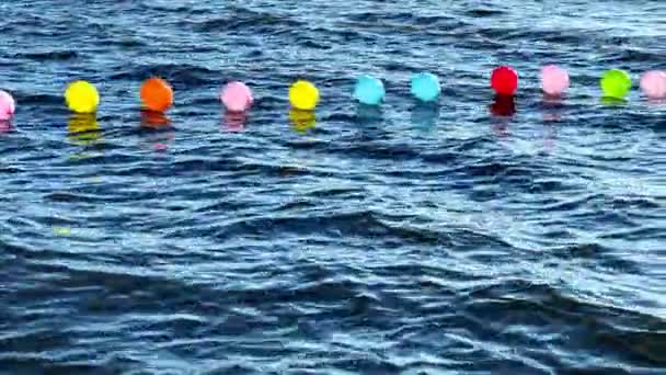 Різнокольорові Кульки Морі — стокове відео
