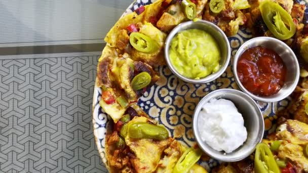 Tacos Pollo Con Pimienta Jalapeña — Vídeos de Stock