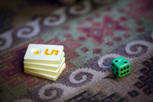 Rommé-Quadrate Spiel — Stockfoto