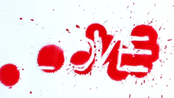 The Word Love Appears After Ink Drops Stock The Word Love Appears After Ink Drops Stock