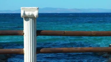 Antik mermer taş ve deniz