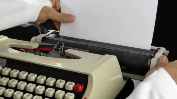 Typewriter — Stock Video