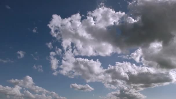 Helle Wolken im Zeitraffer — Stockvideo