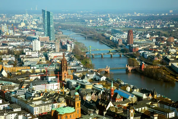 Panoráma města Frankfurt, Německo — Stock fotografie