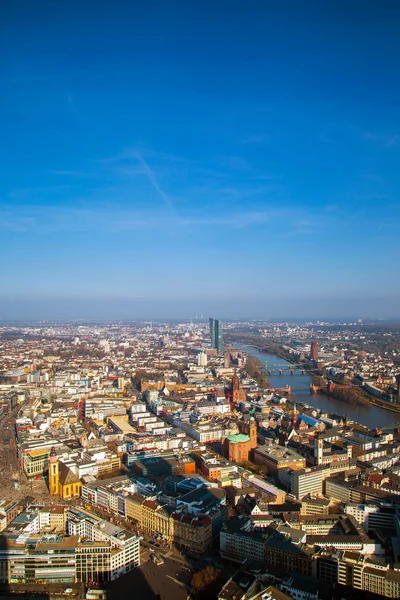 Cityscape Frankfurt Almanya — Stok fotoğraf