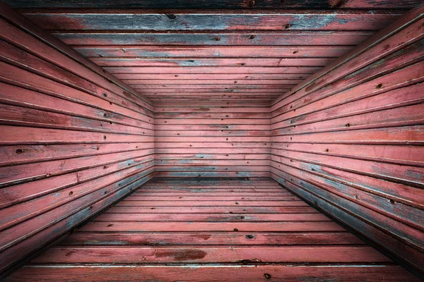 Abstracte stedelijke houten interieur achtergrond kamer podium — Stockfoto