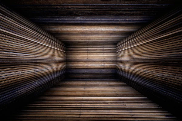 Streszczenie miejskich drewniane wnętrze pokoju tło etapie — Zdjęcie stockowe