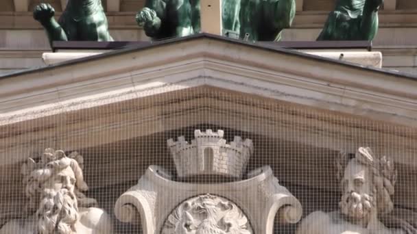 Alte Oper Historisches altes Opernhaus in Frankfurt — Stockvideo